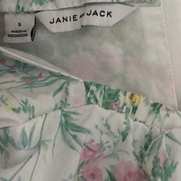 Janie and Jack Floral Bubble Sleeve Peplum Top - Picture 6 of 9